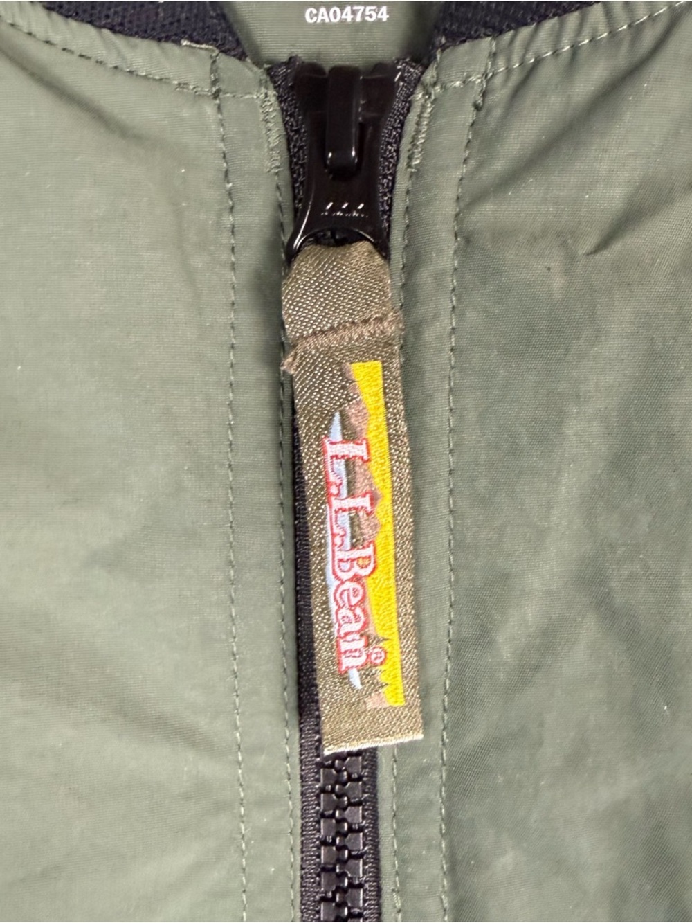 LL Bean 3-Season Waterproof olive green Fleece Lined Bomber Jacket Size XXXL Reg - Picture 7 of 13
